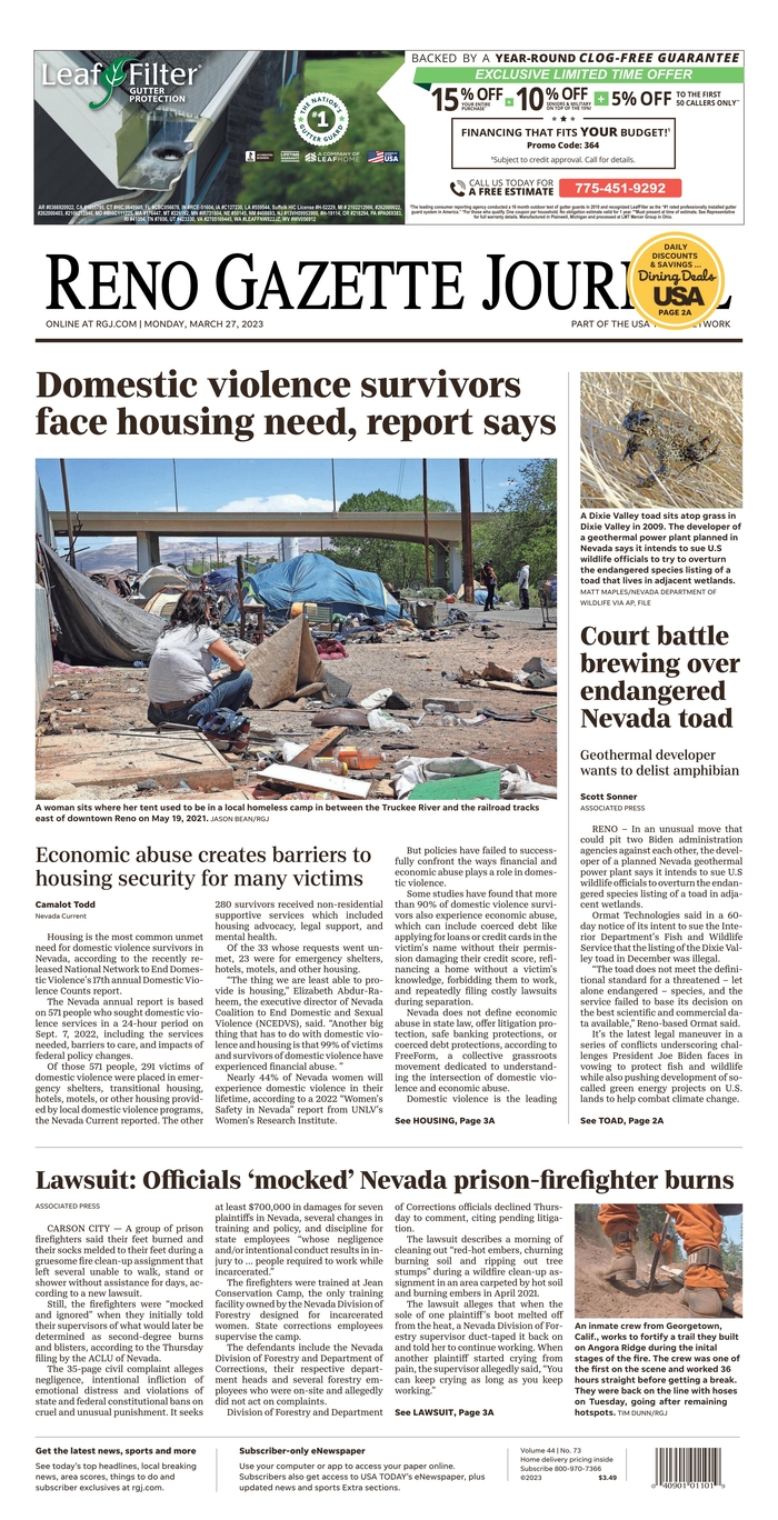 Reno Gazette Journal - Nevada